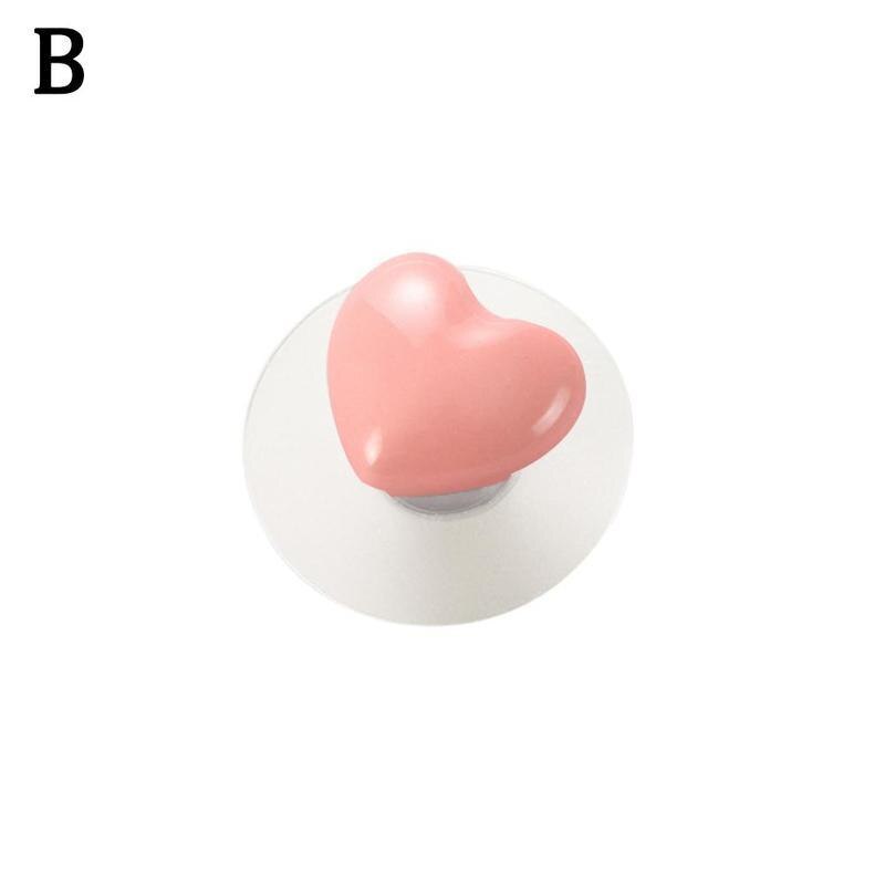 Schattige meubeldeurgreep schuifraam kunststof kast keukenknoppen handgrepen ponsvrije lade zelfklevende hardware hand  c2 o 3: B