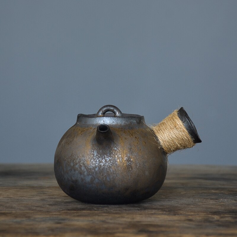 Japansk keramik kyusu tekande kinesisk kung fu tepotte drinkware 200ml