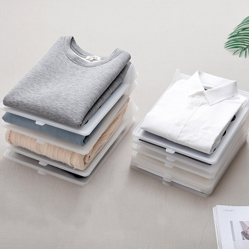 5PCS Folding Partition For Clothes Wardrobe Shirts Drawer Divider Baby Cloth Wardrobe Separator Home Supplies Storage Partition