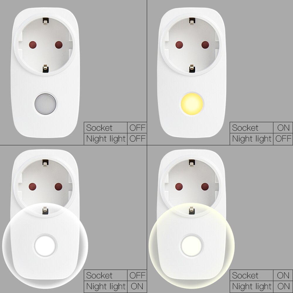 Msle Upgrade Draadloze Afstandsbediening Smart Socket Plug Outlet Adapter Eu Franse Rf 433Mhz Elektrische Schakelaar Thuis Night licht