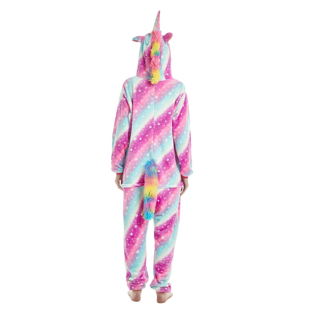 Costume de pyjama licorne étoile de beauté, combinaison à capuche pour enfants, vêtements de nuit pour femmes, Kigurumi