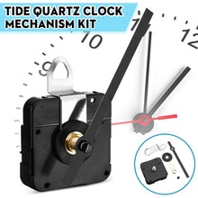 For Tide Quartz Controlled Clock Movement Motor Mechanism 115mm Hands Fitting Classic Hanging Black Quartz Watch Wall Clock