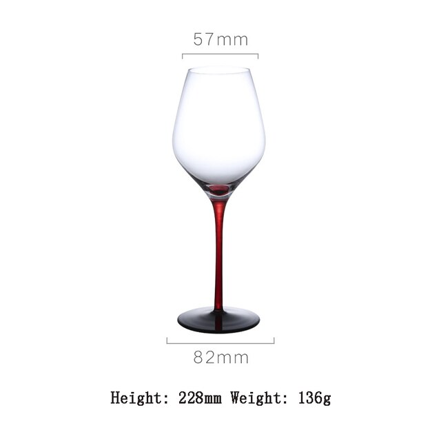 Verre à vin à fond plat en cristal sans plomb, fait à la main, couleur créative, verres à boisson, de mariage: B