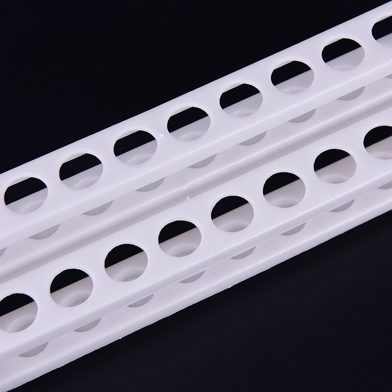 White Test Tube Rack 20 Holes Plastic for Centrifuge Tubes Laboratory Supplies Stand Shelf for School Lab Equipment