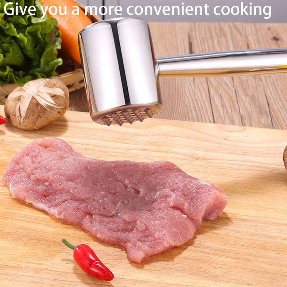 1pcs Meat Hammer Tenderer Beaf Steak Pounder Hammer Beef Chicken Aluminum Alloy Egg Beater Kitchen Tools
