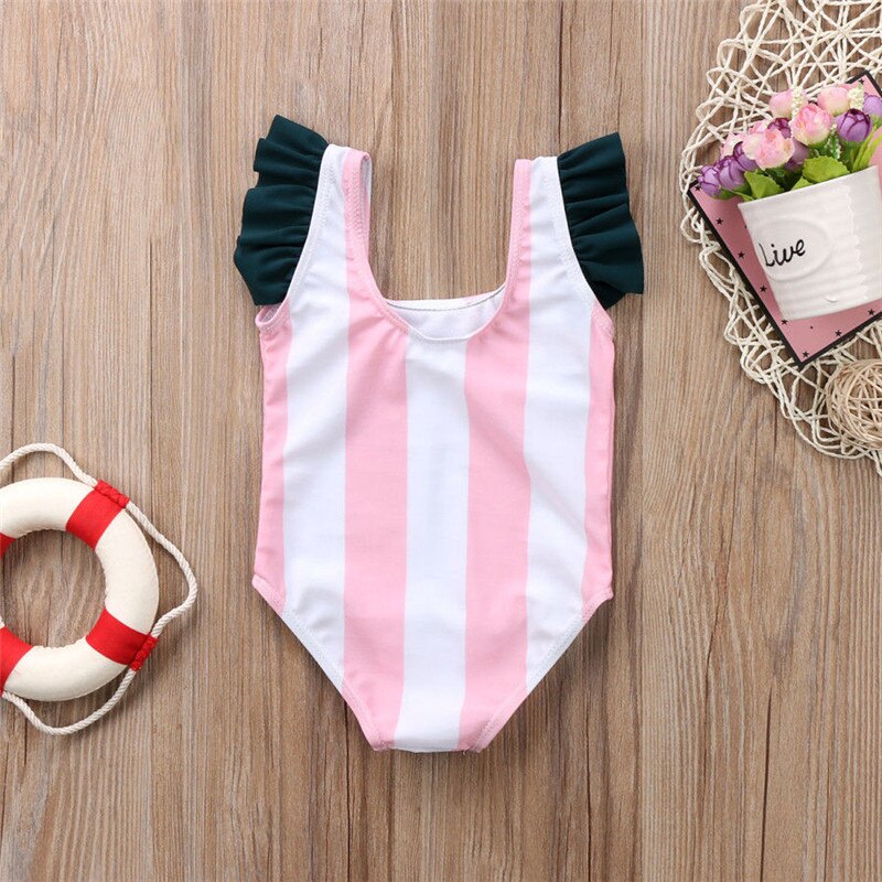 Zomer strandkleding babymeisjes badmode schattige ogen print 0-3y kinderzwemkleding kinderen eendelig badpak
