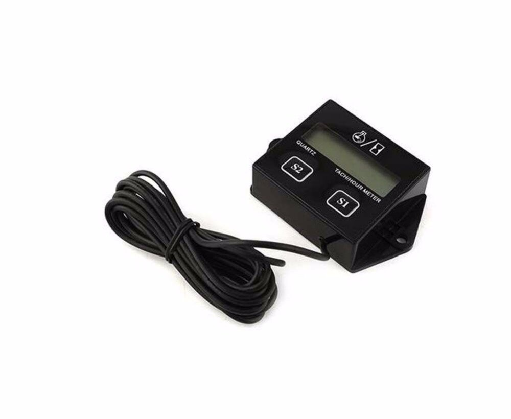 Car Tachometer for boat engine Pit Bike Chainsaw Motorcycle tachometer moto LCD Digital Display Moto Engine Tach Hour Meter
