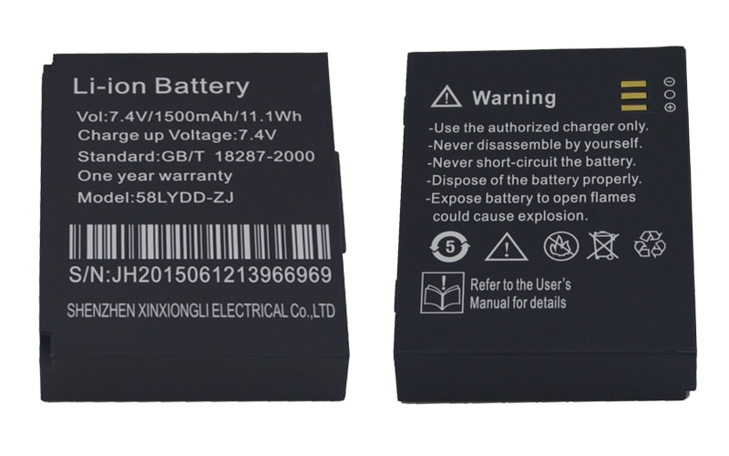Built-in spare Lithium Battery for mini Pos bluetooth printer 58mm & 80mm Wireless Bluetooth Thermal Receipt Printer battery