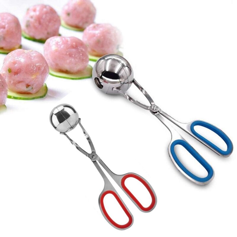 Edelstahl Frikadelle Presse Mit Gummi Kunststoff Nicht-Unterhose Griff Haushalt Fleisch bilden Für Küche-ztou