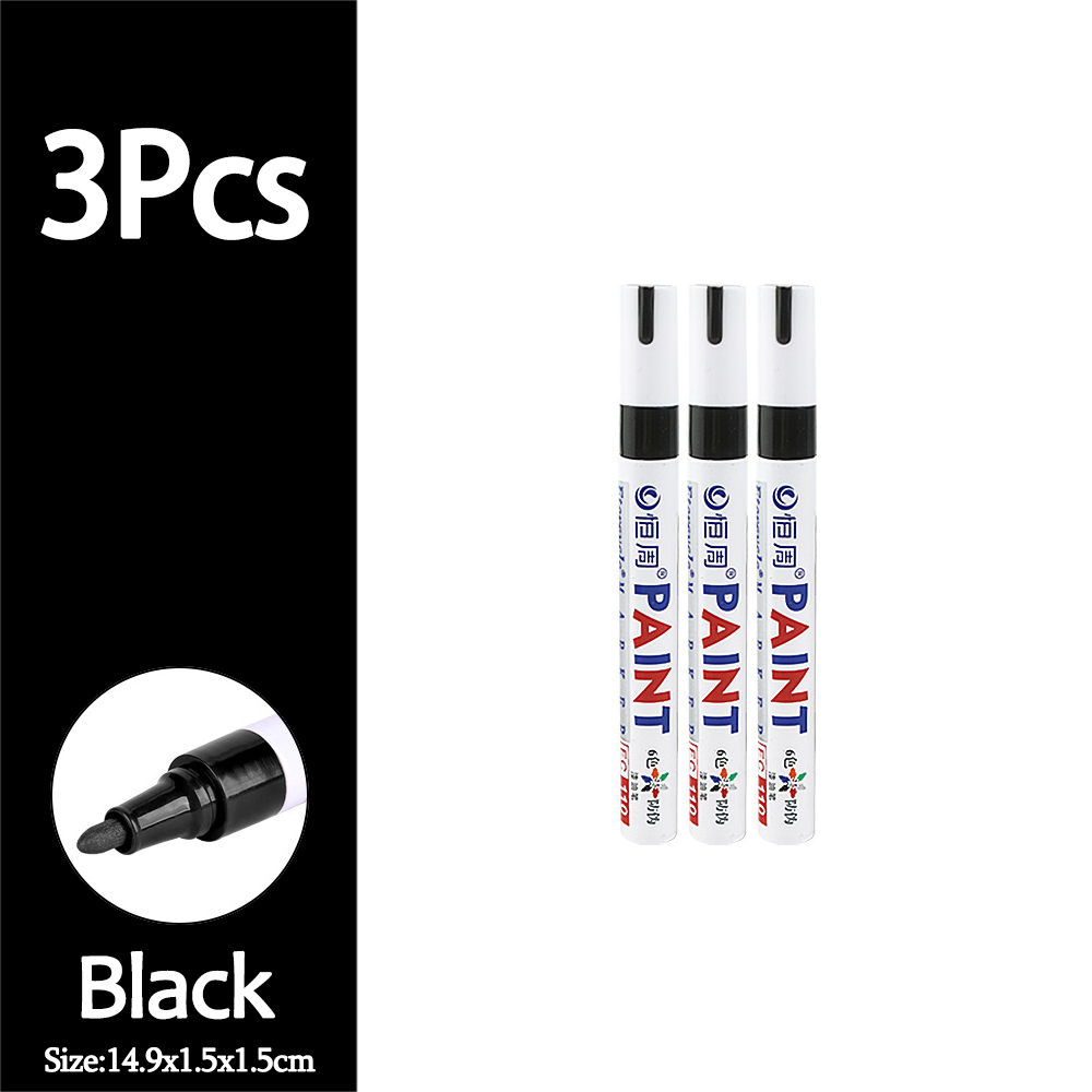 1/3/6/12 sztuk kolorowe znacznik robić farby permanentnej wodoodporne białe markery bieżnik opon gumowa farba robić tkanin metalowe pisaki robić malowania: żółty