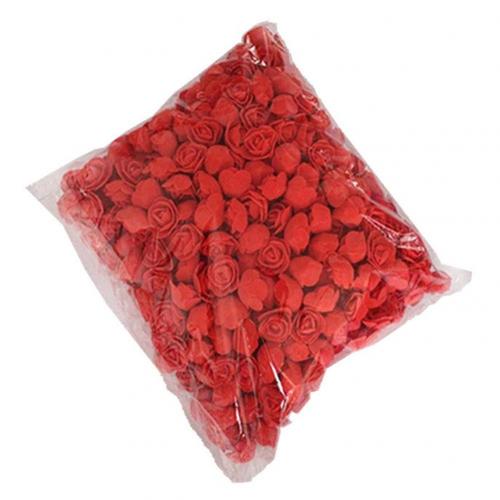 Foam Roses 500pcs Artificial Foam Flower Heads DIY 20cm Teddy Bear Mold PE Rose Bear Accessories Decor Valentine's: Red