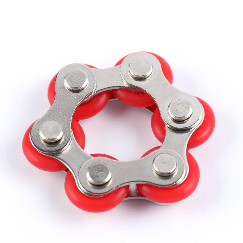 Decompression Chain Exhaust Toy Rotating Adult Autism Irritability Depression Stress Relief Bicycle Children Sensory Toy: B