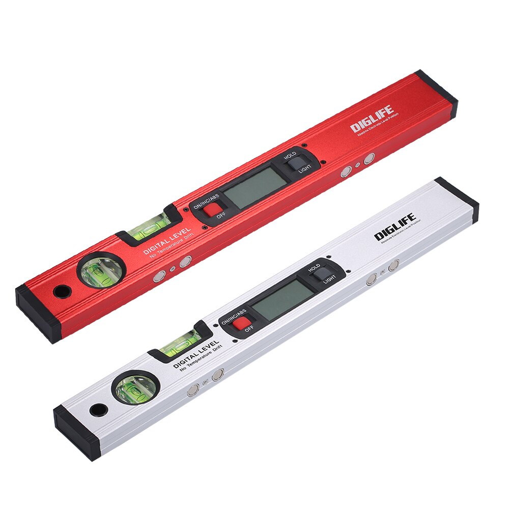Digital Leveling Instrument 0-90°Angle Finder Level Meter Absolute Electronic Level Position with Vertical & Horizontal Bubble