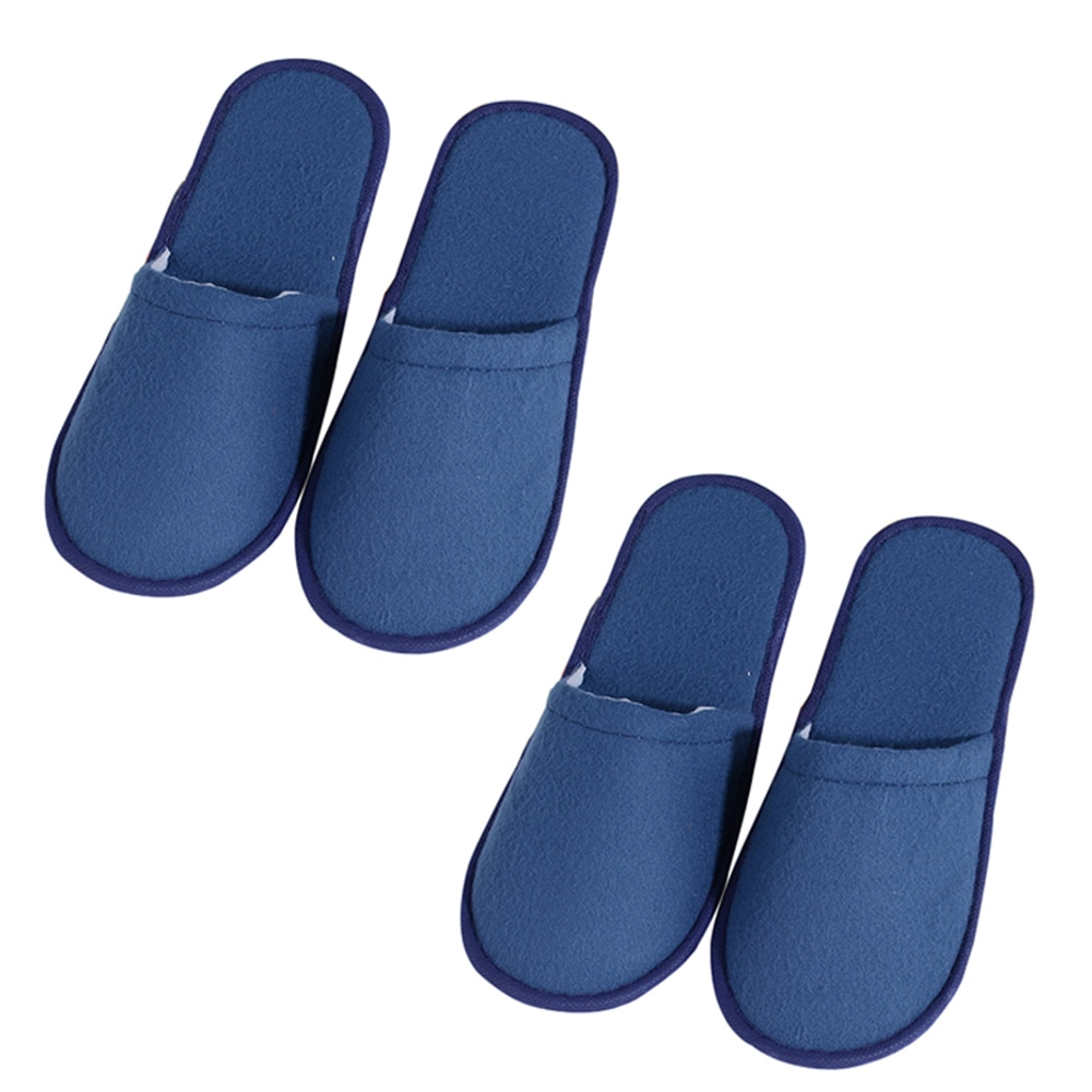 2 pares de zapatillas suaves de Hotel, zapatos de viaje para invitados de Spa, zapatillas desechables Unisex para el hogar de invitados utensilio doméstico