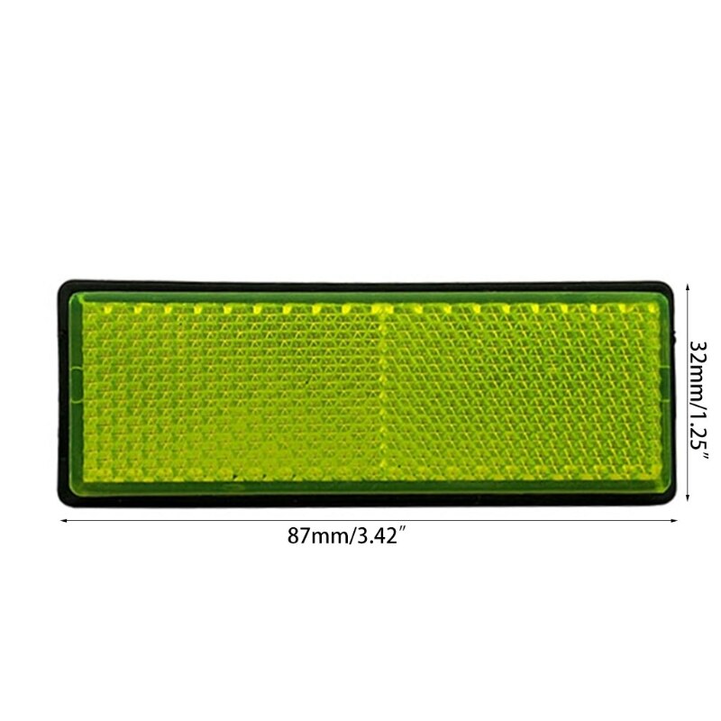 10 Pcs Self Adhesive Stick-on/Screw Reflectors Safety, Safety Reflective Post Reflectors, for Caravan/Trailer/Boat/Motor