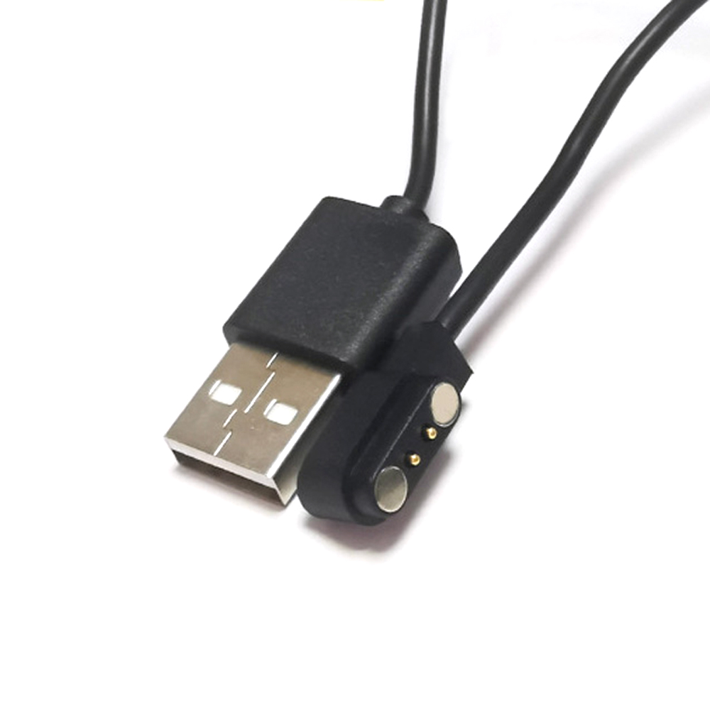 2pin USB DC Magnetic Charging Cable 2.54 pitch usb pogo pin Magnetic Charge Cable Male for Smart Watch GT88 G3 KW18 Y3 GT68
