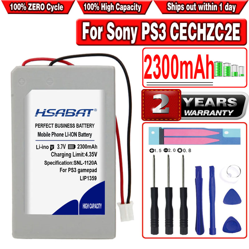 Hsabat 2300Mah LIP1359 Batterij Voor Sony PS3 CECHZC2E Dualshock 3 Draadloze Controller Controller