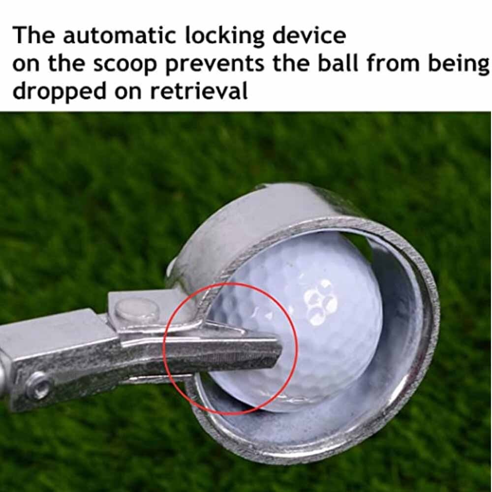 Golf Ball Retriever, Aluminum alloy Telescopic Extendable Golf Ball Retriever for Water Golf Ball Pick Up Retriever Golf