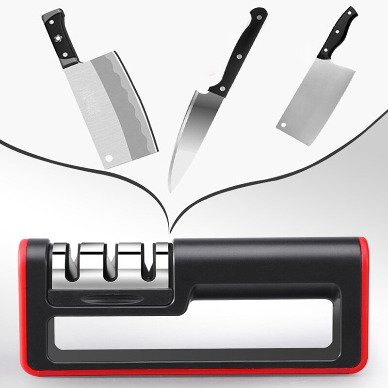 3 Fasen Messenslijper Messen Whetstone Tungsten Diamond Keramische Professionele Keuken Puntenslijper Quick Tool