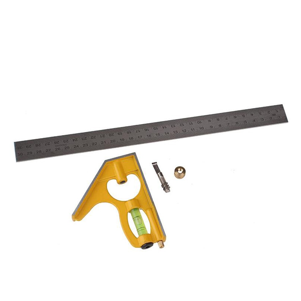 300mm Adjustable Ruler Multi Combination Square Angle Finder Protractor Universal Ruler Right Angle Measuring Tools Set