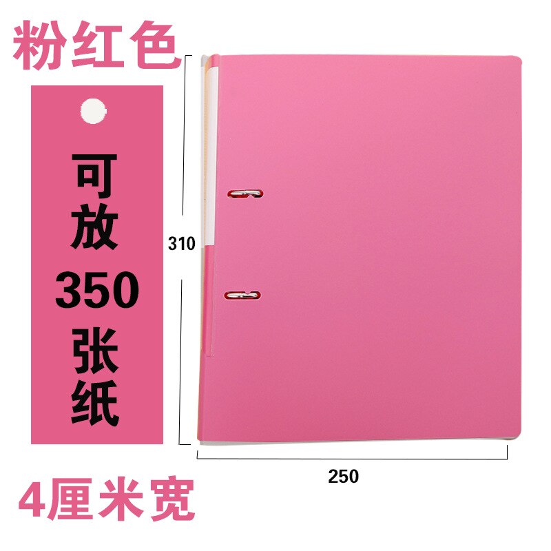 A4 Ordner Strongline Abs Op Board 40Mm (1.58 ") wervelkolom Pull Briefpapier Document Opslag Diverse Heldere Kleuren (2 Stuks): Rose
