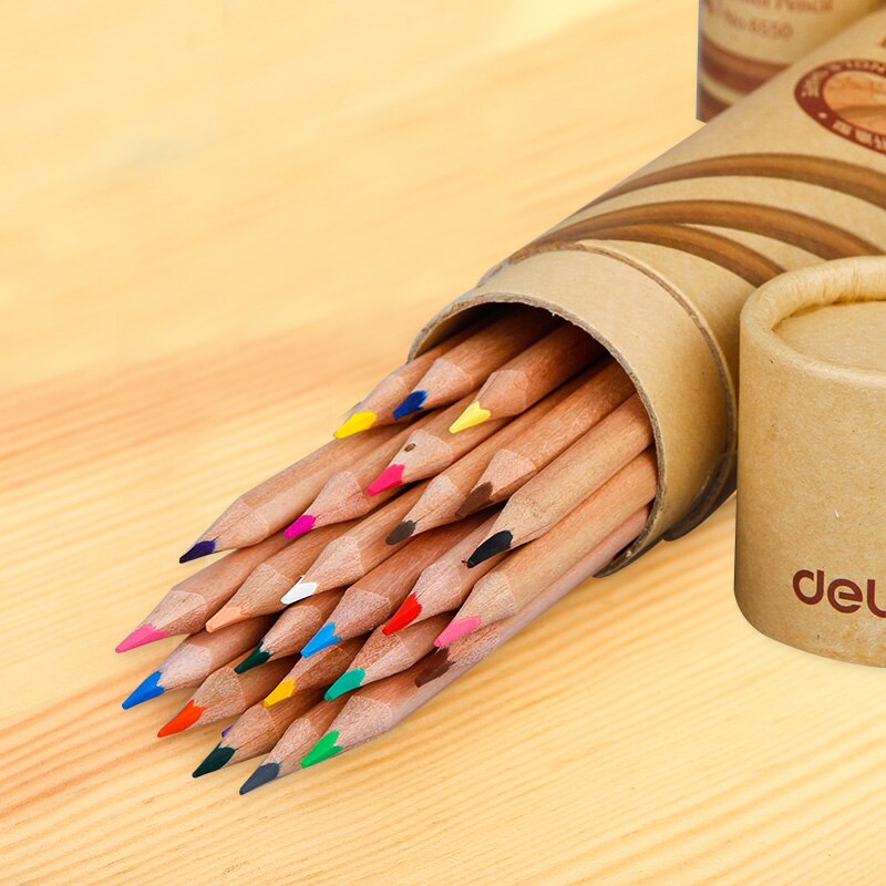 Stationery Art Supplies Nature Wood Colored Pencils Drawing Sketch Pencils Office School Supplies(12/18/24/36/48 Colors)