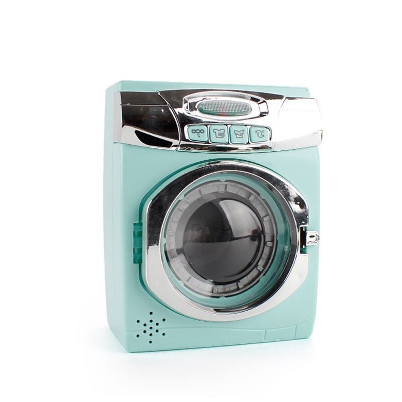 Pretend Play Speelgoed Wassen Machine Simulatie Met Geluid En Licht Voor Kinderen: Blue