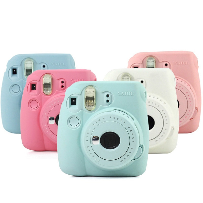 Instant Camera Bag Case Voor Fujifilm Instax Mini 9 Mini 8 8 + Case Classic Noctilucent Jelly Kleuren camera Skin Cover