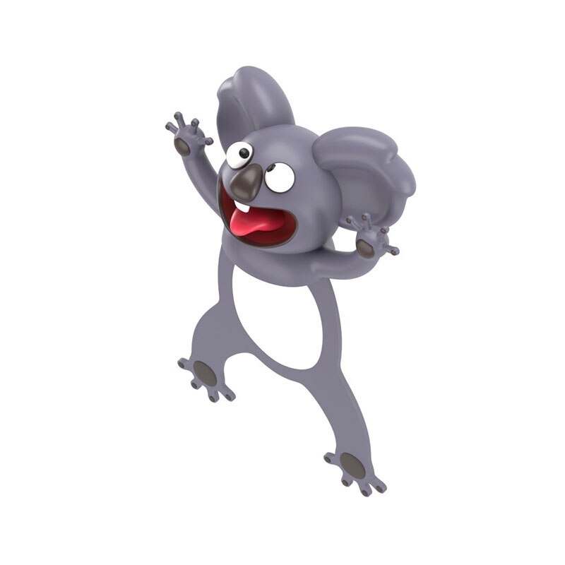 Wacky Bookmark Stereo Kawaii Cartoon Bookmark 3D Animal Wacky Bookmarks for Book PR: 6