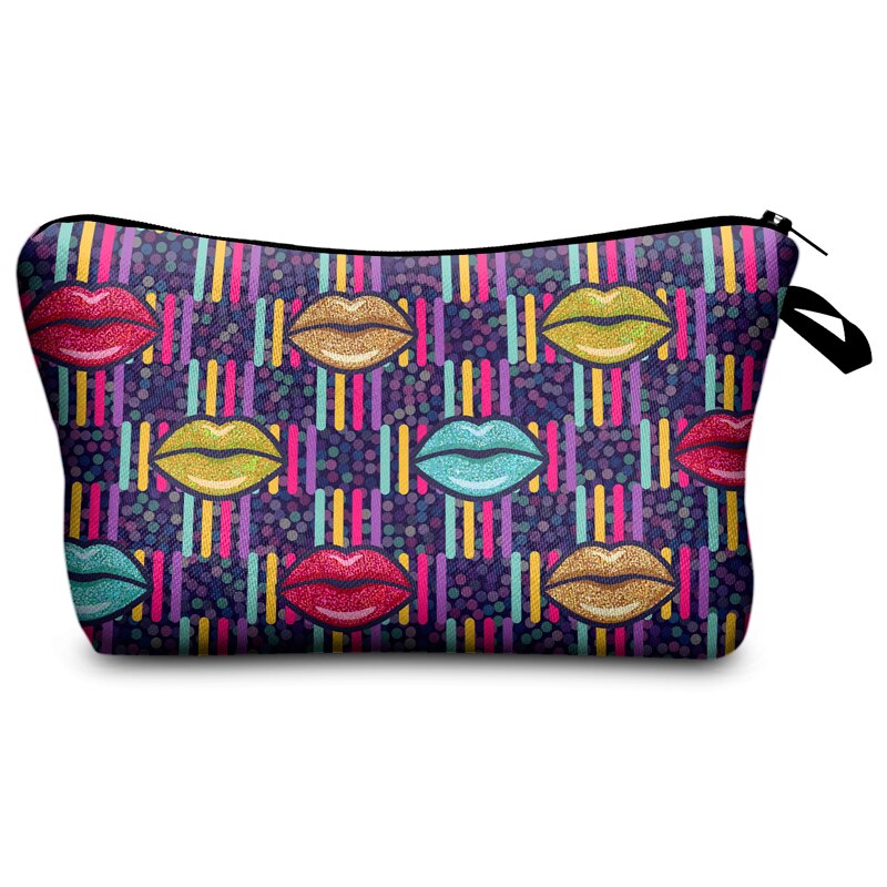 Jomtokoy lippen printpatroon cosmetische tas reis toilettas beauty make-up tas cosmetische tas organizer