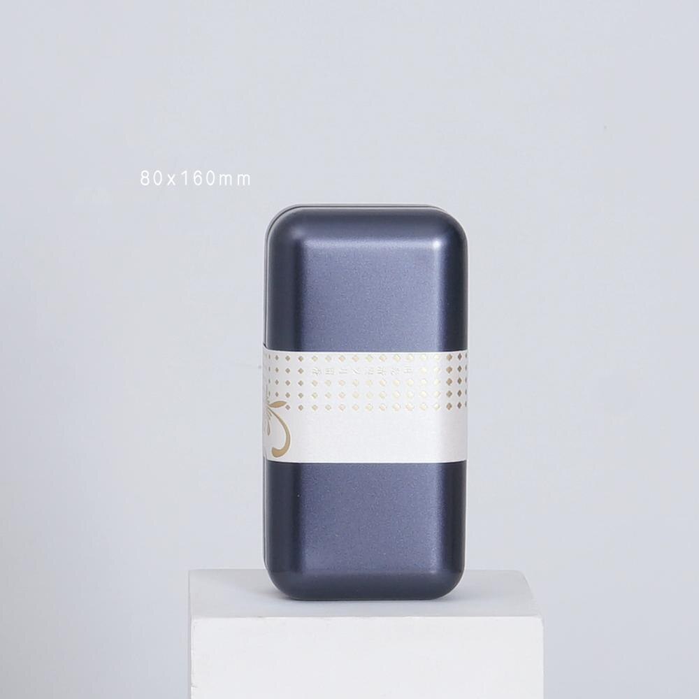 6 pièces/lot général Pu Er thé scellé boîte en fer blanc boîte d'emballage de thé vide caisse de nourriture pour cuisine impression café poudre organisateur de stockage: Grey M 6pcs