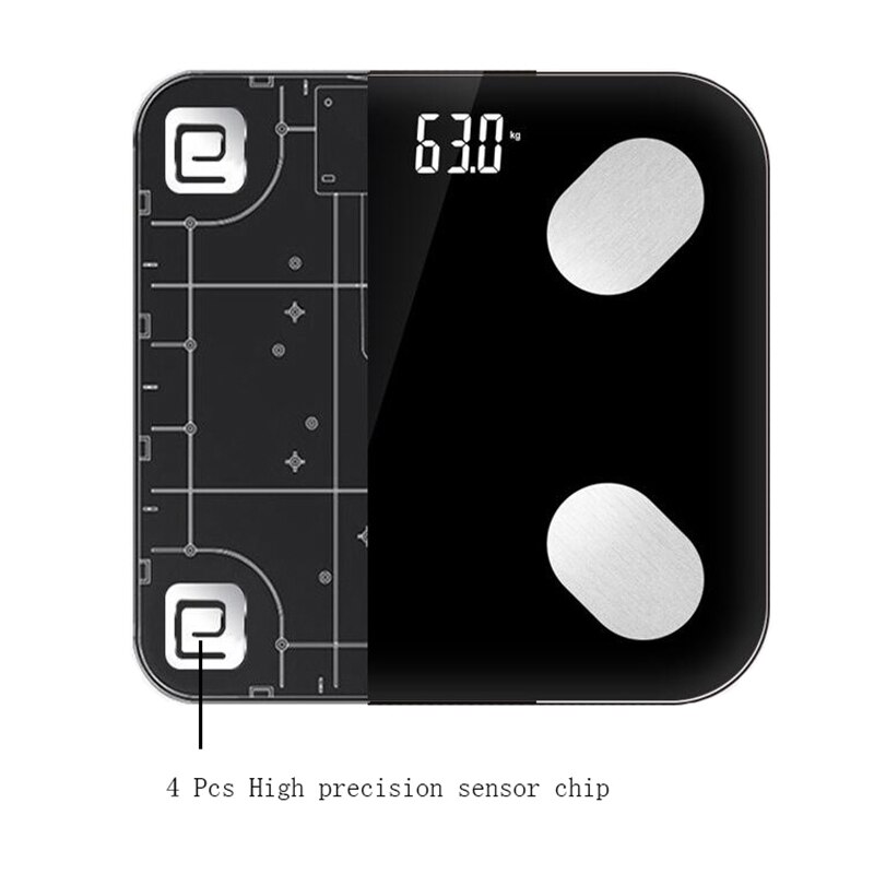 Bluetooth Body Scale - Smart Bmi Scale Digital Bathroom Wireless Weight Scale Body Composition Analyzer with Smartphone App