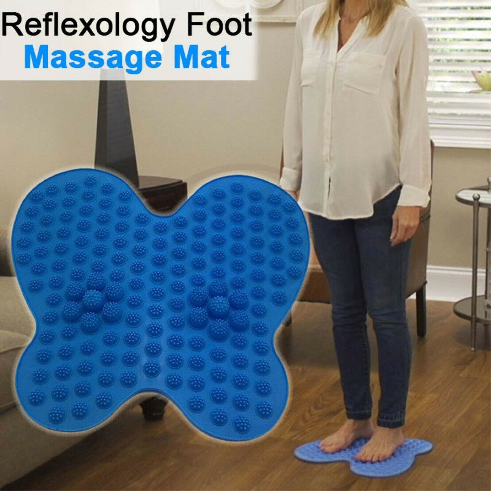 Reflexology Foot Pain Relief Mat Relieving 2800 Points Massage Massager