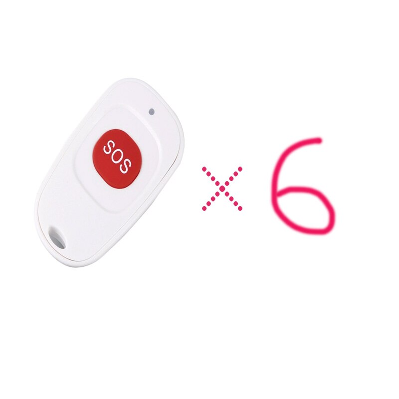 Wireless Calling System 433MHz SOS Button Emergency Panic Button For Old man Children Or Patient In Hostipal Nursing Home: 6 pc