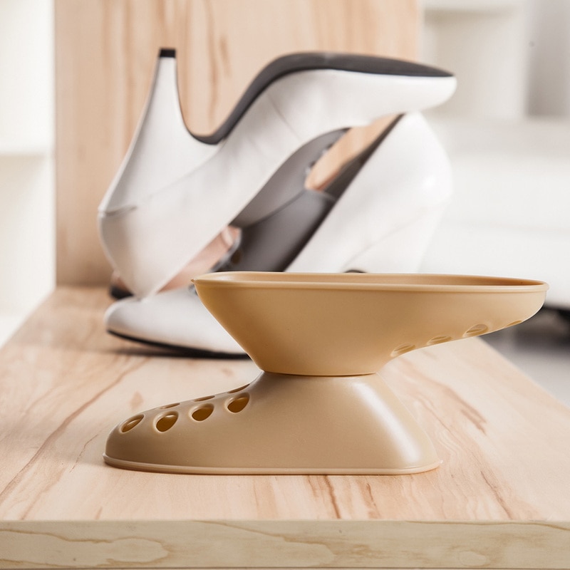 Space-saving Shoes Rack Shoe Storage Plastic Storage Stand / Organizer Rack / Stand Shelf for High Heel Shoe Shoes