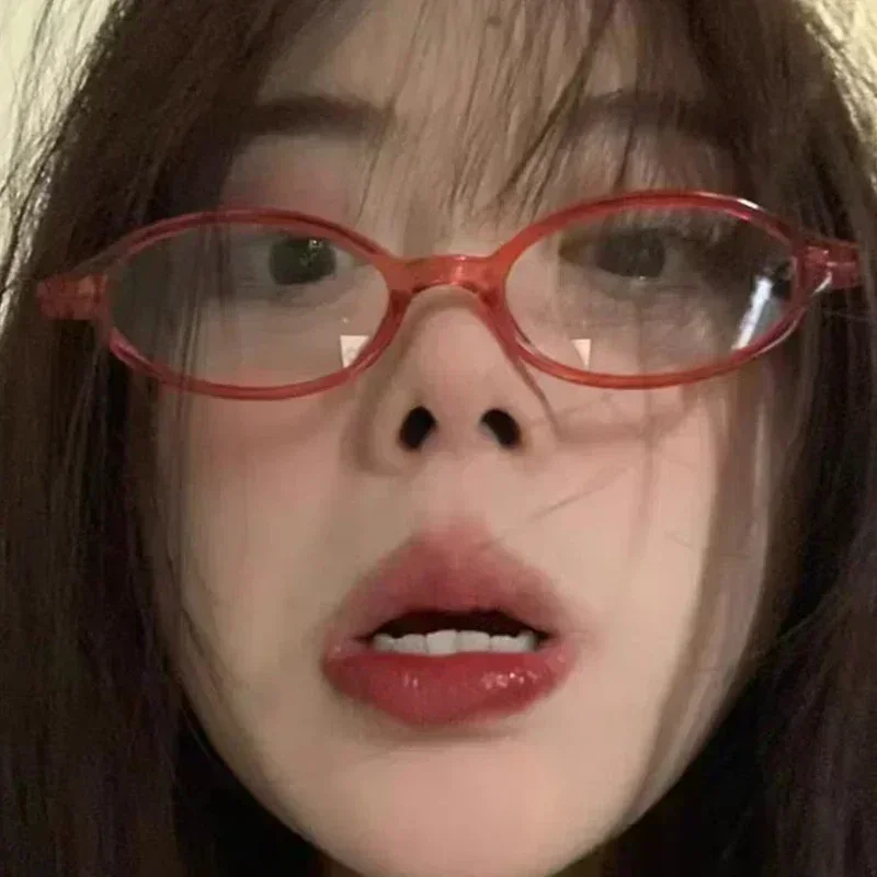 Anime Character Kamishiro Rize Cosplay Red Glasses Akemi Homura Role Play Half Frame Eyeglass Without Lens Accessories Eyewear: Orange