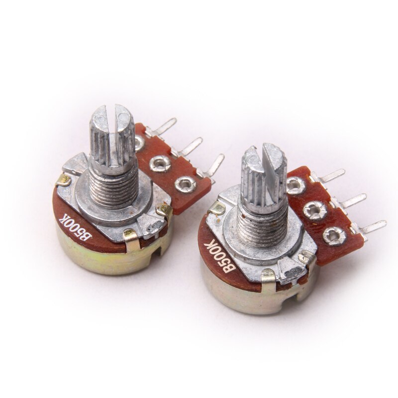 Brand 5Pcs1/2/10/20/50/100//500 K Ohm Potentiometers Single Linear Potentiometer