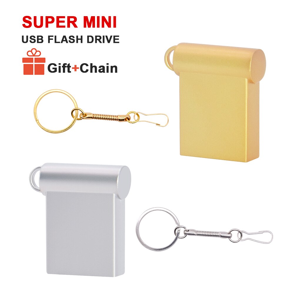 Pendrive 8GB 16GB Super Mini metalowa pamięć Usb Flash 2.0 Pendrives 32GB karta pamięci 64GB przenośna pamięć masowa U Disk prezenty