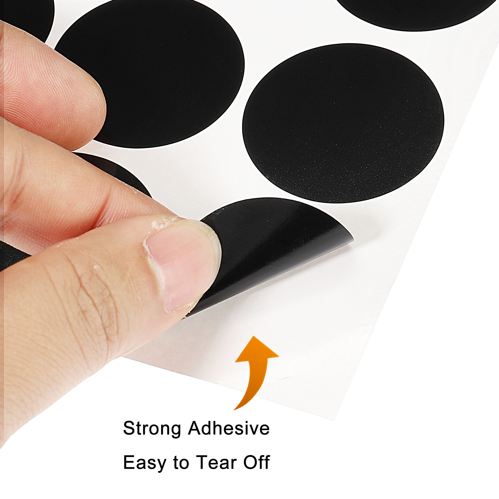 72/144 pezzi etichette adesive per lavagna nera rotonda etichette adesive per spezie da cucina etichette per bottiglie domestiche etichette pennarello cancellabile