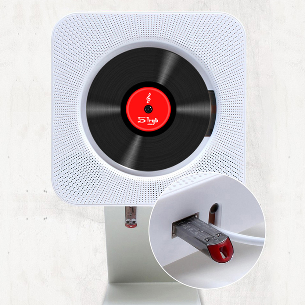 CD Player Surround Sound FM Radio Bluetooth USB MP3 Disk Portable Music Player Remote Control Stereo Speaker Home FM Radio