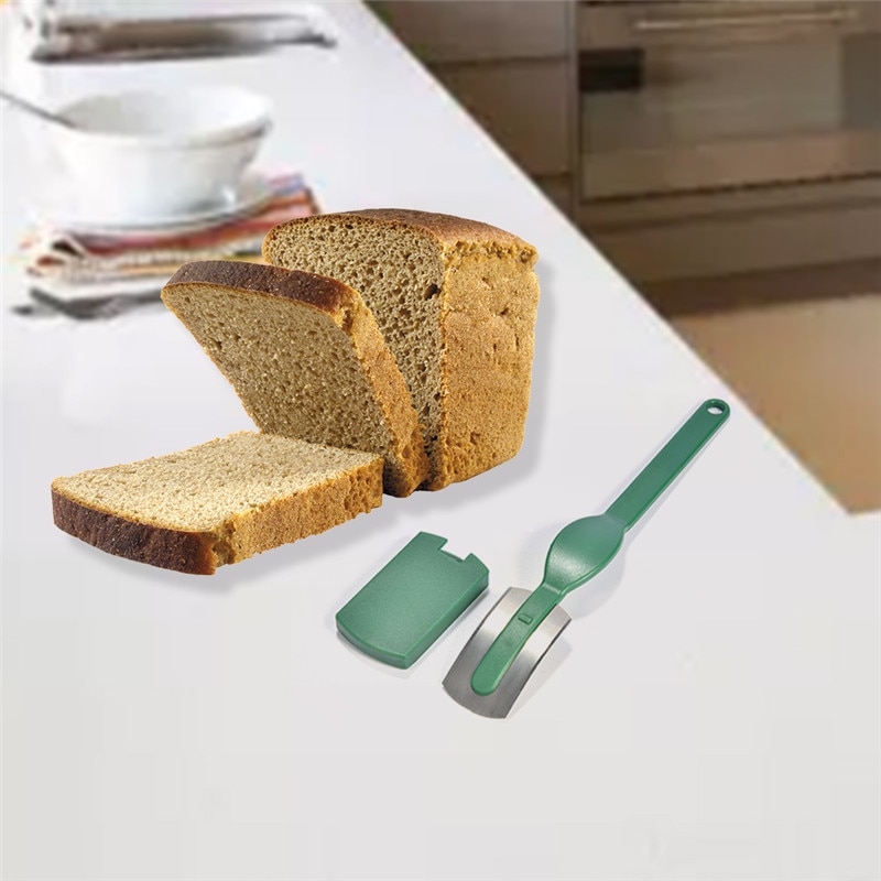 Gebogen Brood Cutter Mes Toast Slicer Bakken Gebak Gereedschap Carbon Steel Blade Abs Handvat Fda