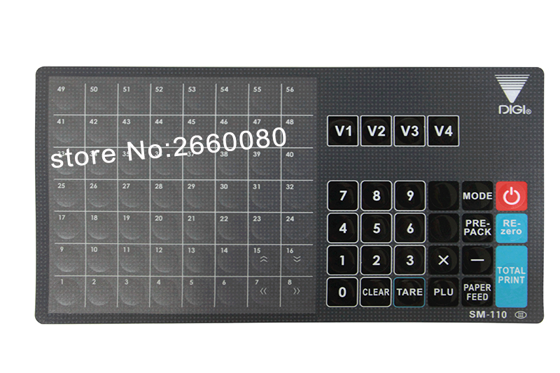 DIGI SM100 Sm110 teclado/superposición y Sm-100 circuitos para Digi Sm-100PCS PLUS Escala electrónica versión en inglés