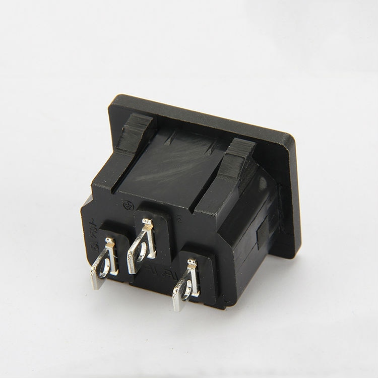 1Pcs 3 Pin Male Safe Power Socket Copper Inlet Connector Plug 10A 250V AC Computer Apparatus