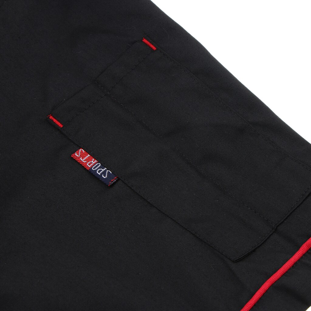 Kvinder mænd slidstærk kokkejakke frakke dobbeltradet hotelkøkken sommer tynd tjener unisex uniform kortærmet kokketøj m  - 2xl