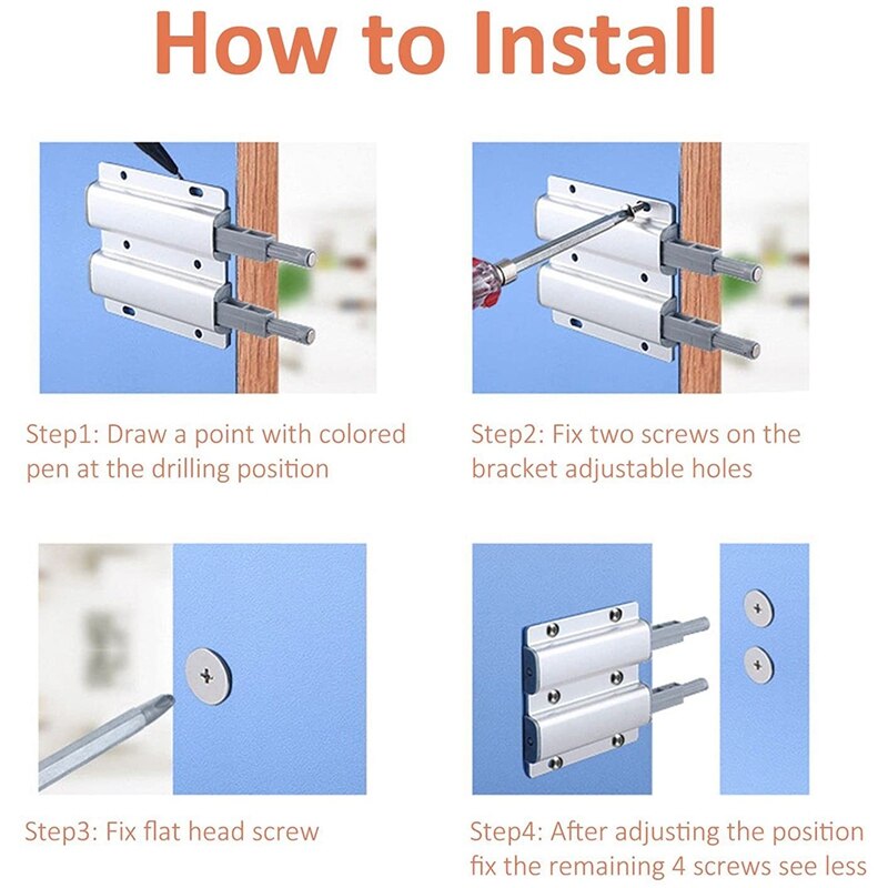 Push Latches Push to Open Door Catches Push to Close Magnetic Latch Touch Opener for Draw Kitchen Cabinet