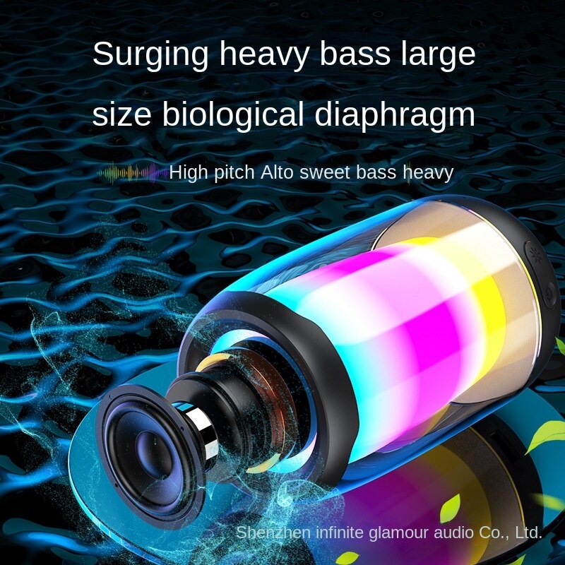 Kabelloser bluetooth-lautsprecher, mini, klein, mit hoher lautstärke, für den haushalt, mobiltelefon, subwoofer, tragbar, für den außenbereich