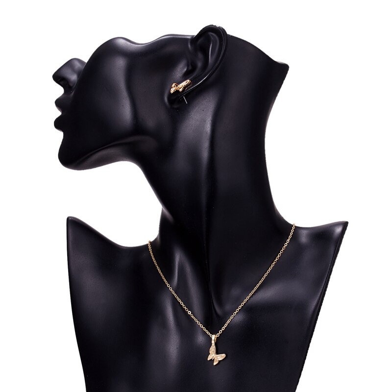 Mode Vlinder Parel Hanger Ketting Voor Vrouwen Goud Kleur Chain Lucky Olifant Dragonfly Charm Choker Sieraden Meisje