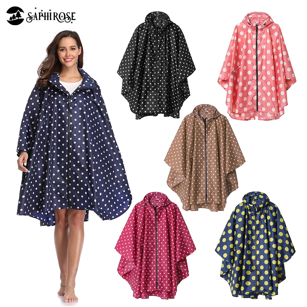 Hupullinen sadetakki poncho vedenpitävä aikuisille miehille naisille taskuilla