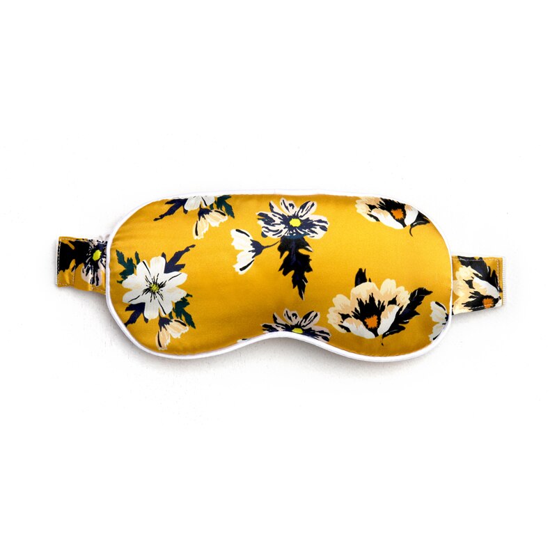 XINKE Relieves Eye Fatigue Sleep Blackout Breathable Usb Charging Compress Silk Steam Eye Mask: Yellow