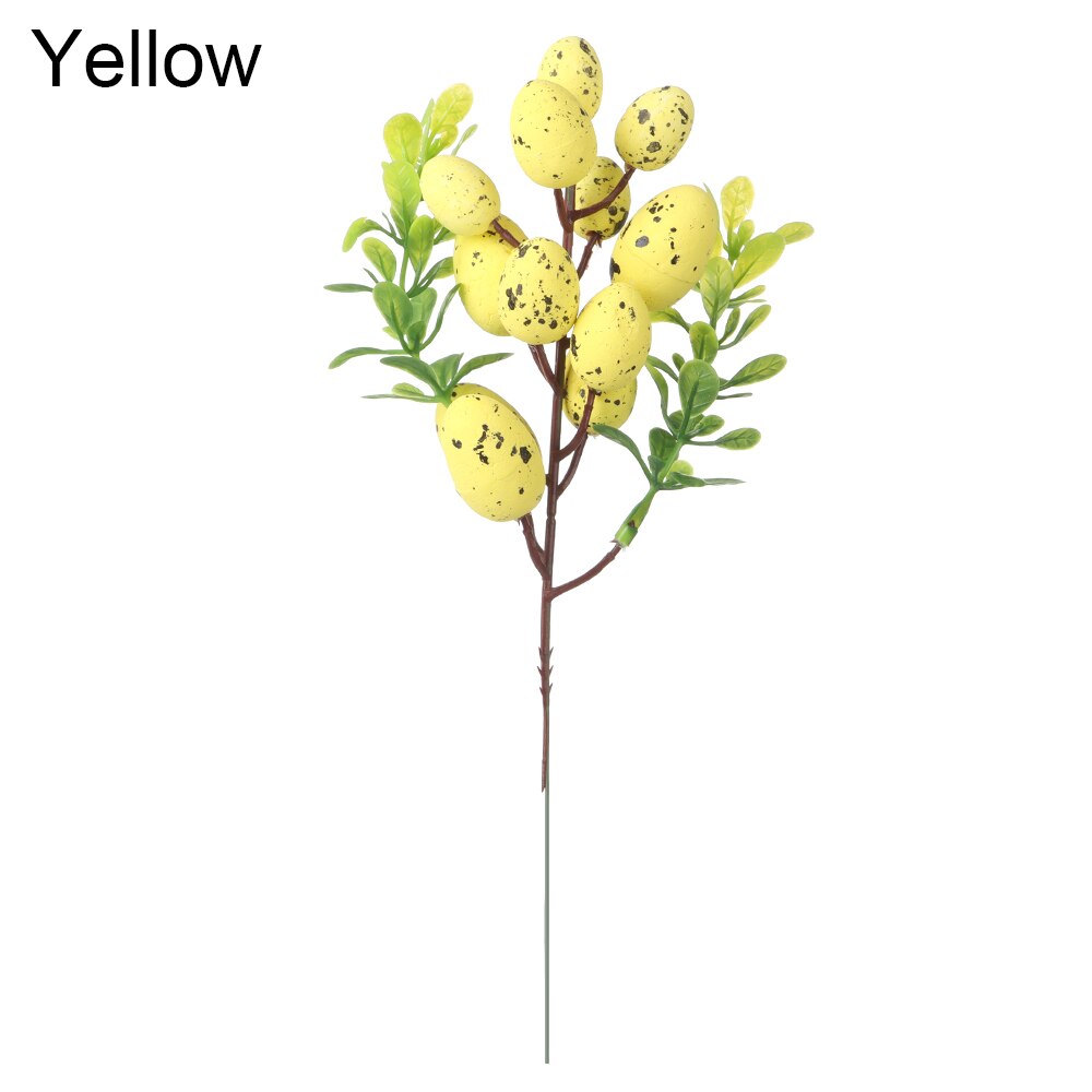 1pc 70cm folha de simulação de ramos de oliveira artificial com fruto de oliveira verde planta casa casamento ramo grinaldas decoração suprimentos: 22cm-yellow